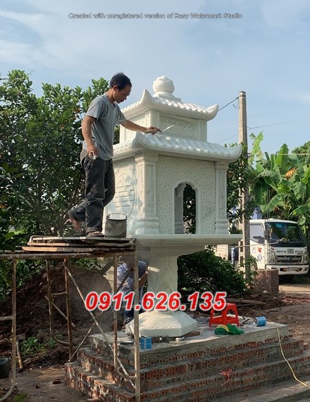 72- miếu thờ bán trung thiên bằng đá đẹp hòa bình