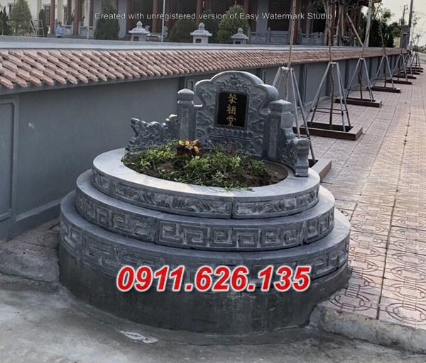 Cà mau24+ mộ tròn bằng đá cao cấp đẹp bán