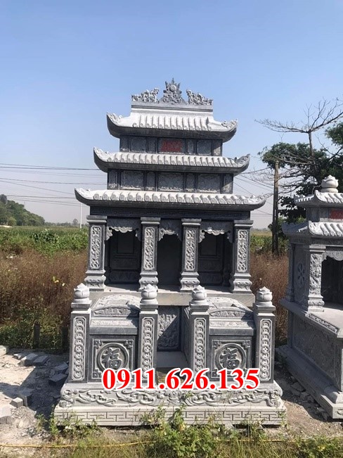 Quảng trị^ mẫu mộ đôi bằng đá xanh đẹp bán