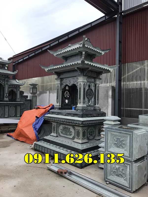 mẫu miếu thờ thần linh ngoài trời bằng đá đẹp bán thành phố Ngã Bảy
