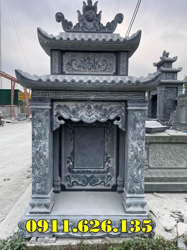 mẫu miếu thờ thần linh ngoài trời bằng đá đẹp bán thị xã Nghĩa Lộ