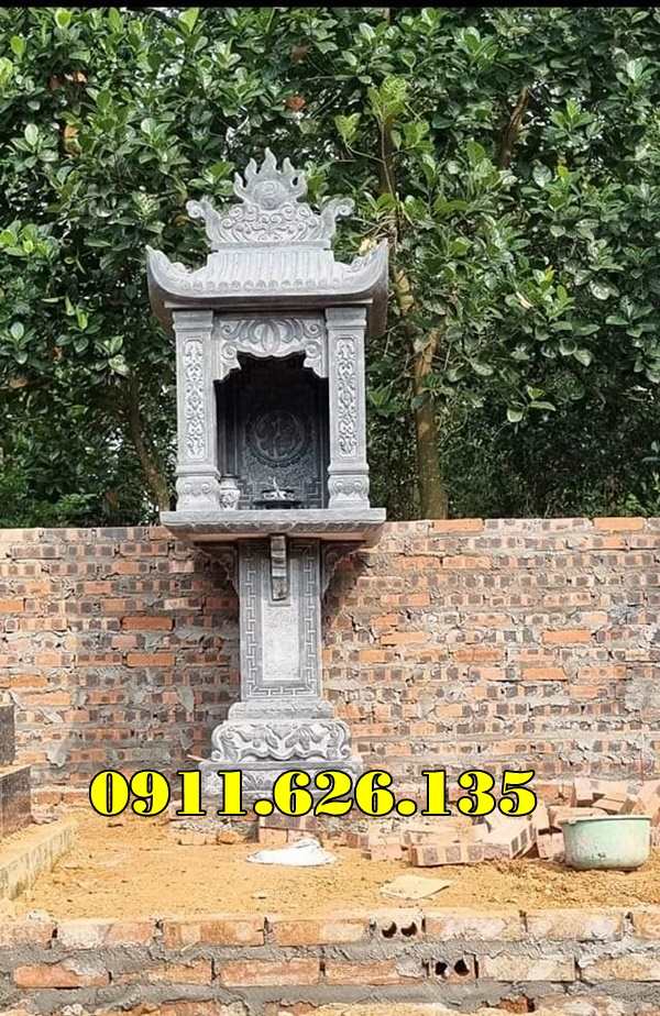 mẫu miếu thờ thần linh ngoài trời bằng đá đẹp bán thành phố Lào Cai