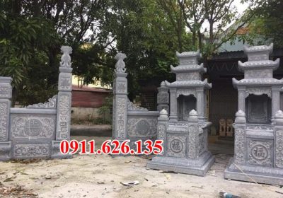 Mẫu lăng mộ đá xanh hai mái đẹp bán^ bình định