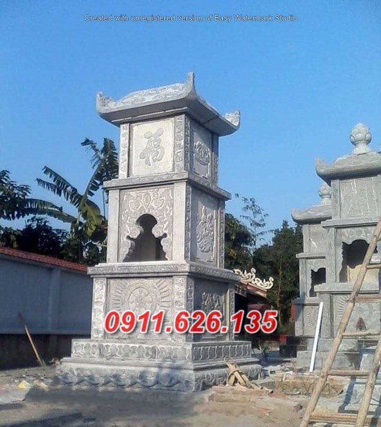 412+ Tháp mộ tro cốt sư phật giáo bằng đá đẹp lâm đồng - vườn bảo tháp