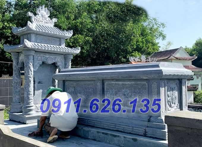 04 Mộ đá để tro hài cốt đẹp - Mẫu mộ đá xanh đẹp bán sóc trăng