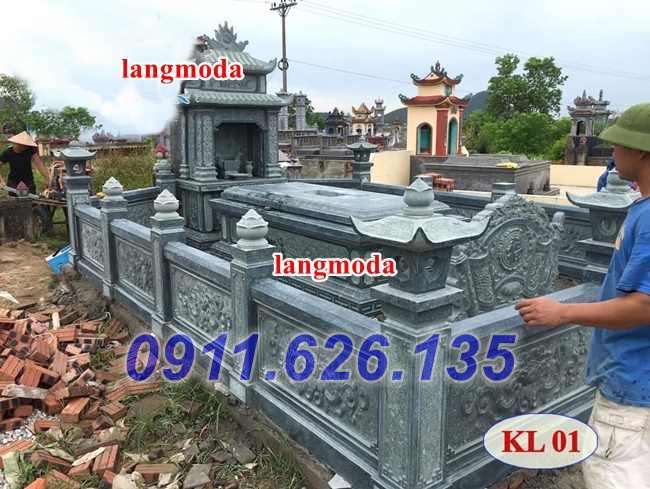 07 Mộ đá để tro hài cốt đẹp - Mẫu mộ đá xanh đẹp bán hậu giang