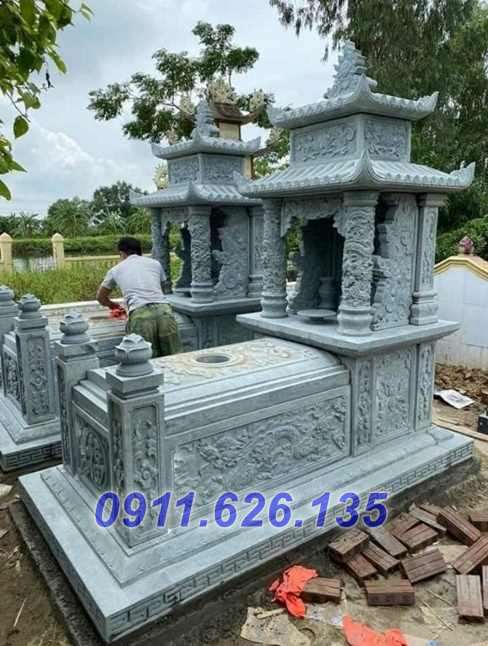 12 Mộ đá để tro hài cốt đẹp - Mẫu mộ đá xanh đẹp bán bạc liêu
