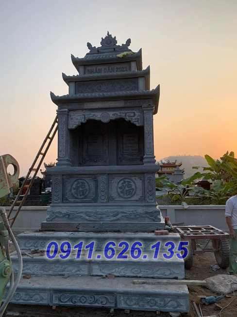 13 Mộ đá để tro hài cốt đẹp - Mẫu mộ đá xanh đẹp bán an giang