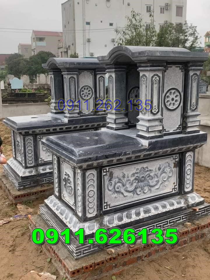 Mộ đá đôi đẹp bán bình dương - giá rẻ 2025