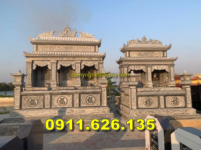 Mộ Chôn Tươi 1 Lần Bằng Đá Bán Tại HẢI PHÒNG – Mộ Đá Đôi