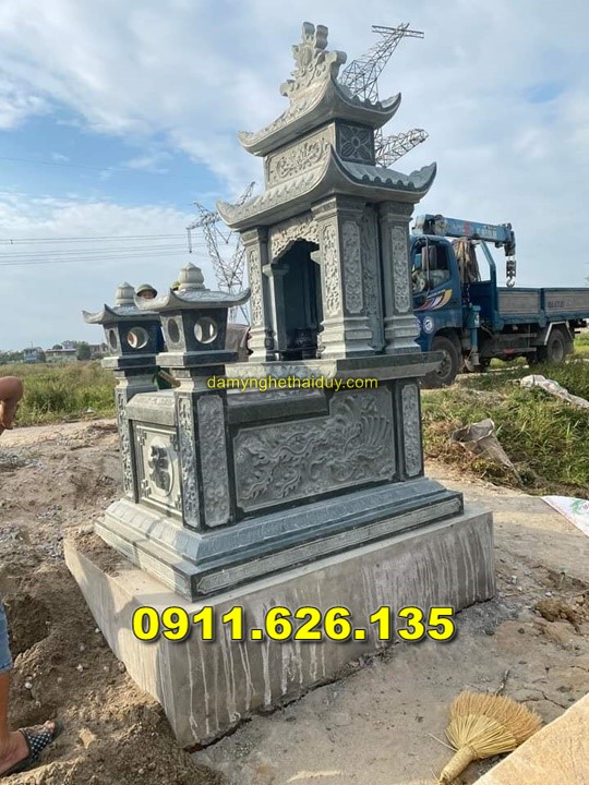 Mộ Đá Tam Sơn Đơn Giản Bán Tại Tiền Giang - Mộ Đá Khối