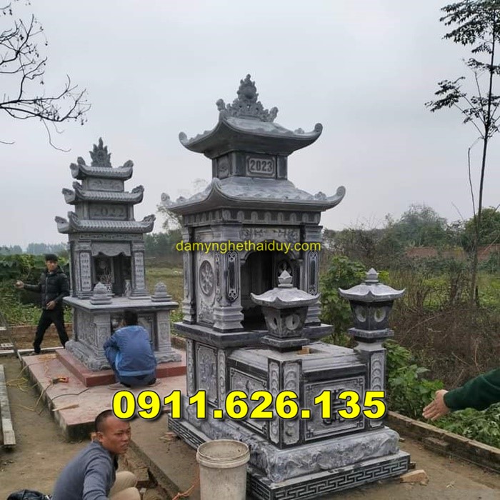 Mộ Đá Hai Mái Bán Tại LONG AN - Mộ Đá Hai Đao