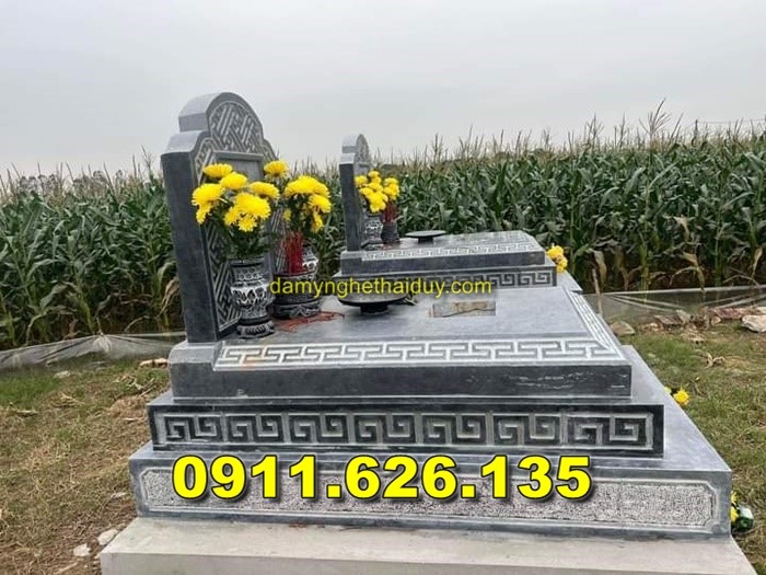 Mộ Đá Đôi Bán Tại LONG AN - Bia Mộ Đôi Đơn Giản