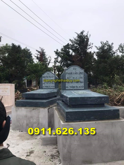 Mẫu Mộ Đá Không Mái Bán ở Tại Tiền Giang - Mộ Đá Kim Tĩnh