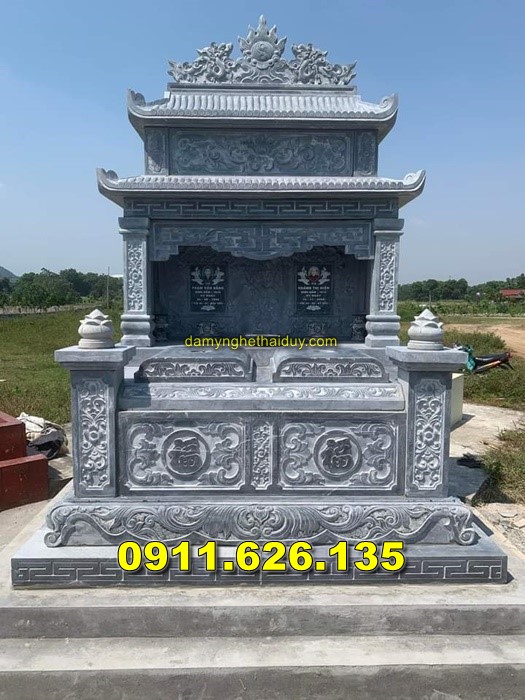 Báo Giá Xây Mộ Đôi Bằng Đá Khối Bán Tại LONG AN