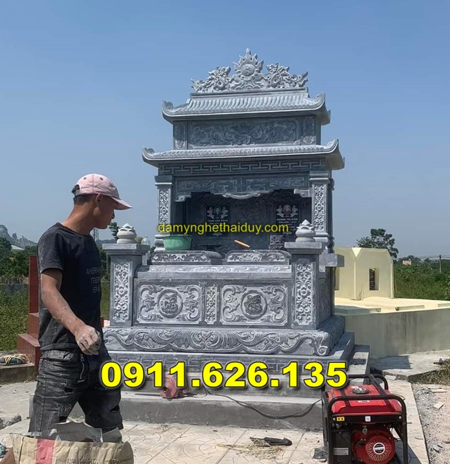 Địa Chỉ Bán Mộ Đá Đôi Tại Trà Vinh - Mộ Đôi Đơn Giản