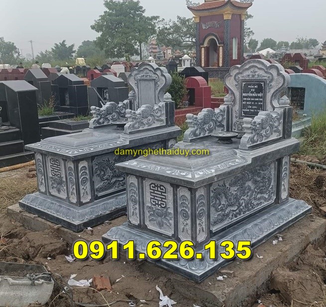 Mộ Đá Tam Sơn Đơn Giản Bán Tại Vĩnh Long - Mộ Đá Khối