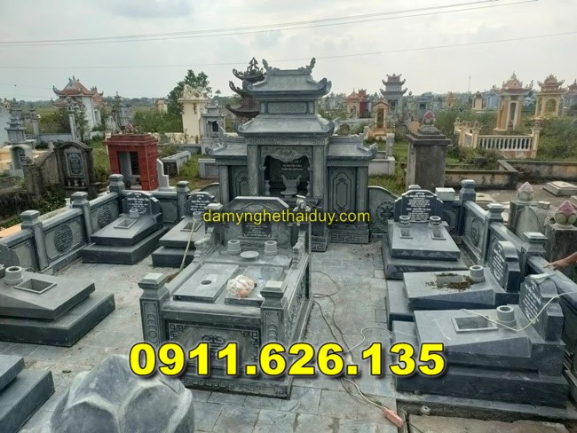 Mộ Đá Tam Cấp Đẹp Bán Tại HẢI DƯƠNG - Mộ Đá Đôi Tam Cấp