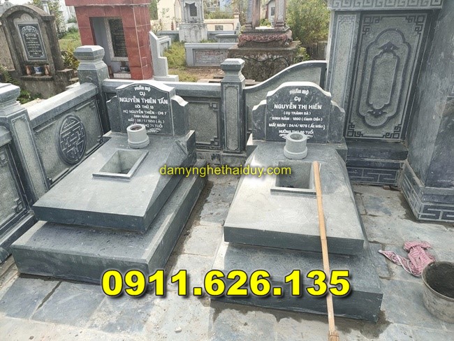 Báo Giá Xây Mộ Đôi Bằng Đá Khối Bán Tại HẢI DƯƠNG