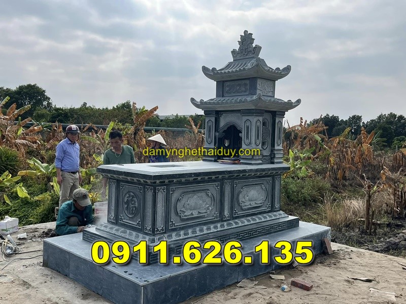 Mẫu Mộ Đá Hỏa Táng Bán Tại LONG AN - Mộ Đá Xanh