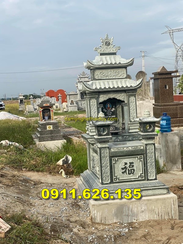 Mẫu Chụp Mộ Bằng Đá Tự Nhiên Bán Tại LONG AN