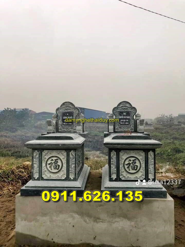Mộ Đá Tam Cấp Đẹp Bán Tại KIÊN GIANG - Mộ Đá Đôi Tam Cấp