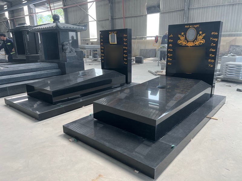Xây Bia Mộ Đá Hoa Cương Bán Tại Trà Vinh - Mộ Granite