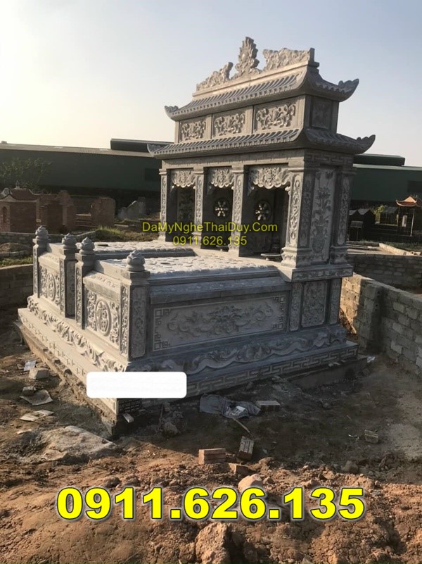 49 Mộ Đá Đôi Bán Tại BẮC NINH - Bia Mộ Đôi Đơn Giản