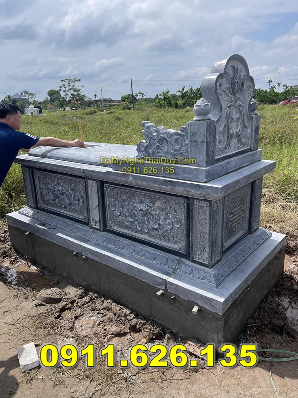 Làm Mộ Đá Nguyên Khối Tựa Ngai Bán Tại HÀ NAM