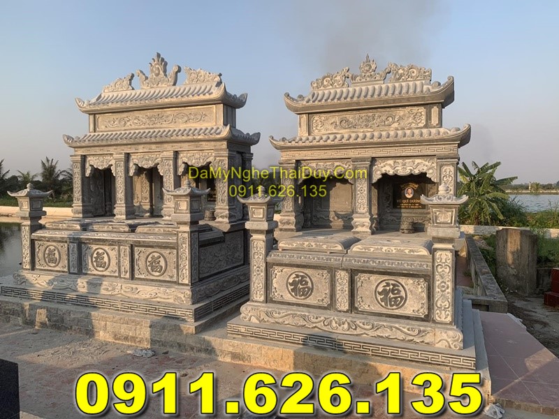Báo Giá Xây Mộ Đôi Bằng Đá Khối Bán Tại HÀ NAM