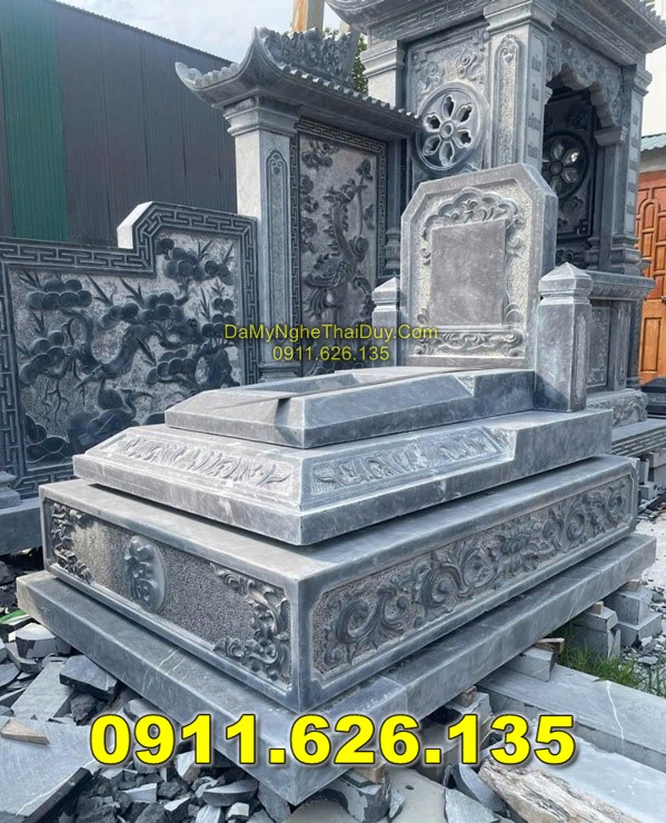 Mộ Đá Tam Sơn Đơn Giản Bán Tại BẮC GIANG - Mộ Đá Khối
