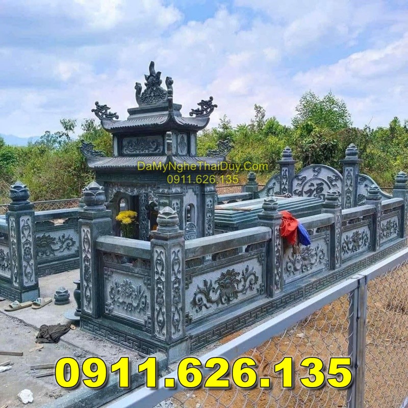 Bán Sẵn Mộ Đá Đơn Giản Tại BẮC GIANG – Mộ Đá Đôi