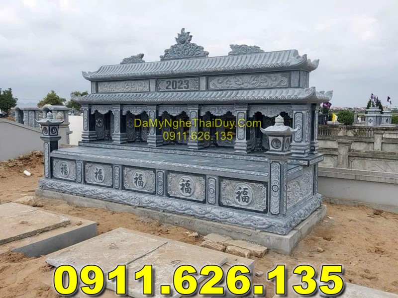 Mẫu Mộ Đá Quây Đẹp Nhất Bán Tại BẮC GIANG – Mộ Đôi