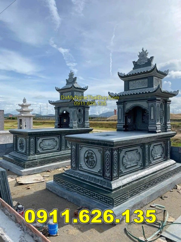 59 Mộ Đá Đôi Bán Tại VĨNH PHÚC - Bia Mộ Đôi Đơn Giản