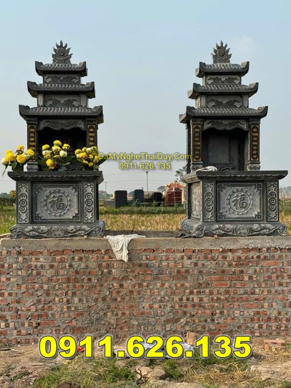 65 Bán Sẵn Mộ Đá Đơn Giản Tại VĨNH PHÚC – Mộ Đá Đôi