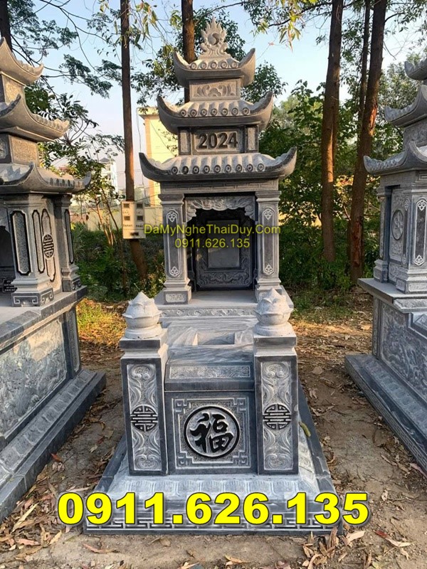 66 Mộ Ba Mái Bằng Đá Xanh Bán Tại VĨNH PHÚC – Mộ Đơn Giản