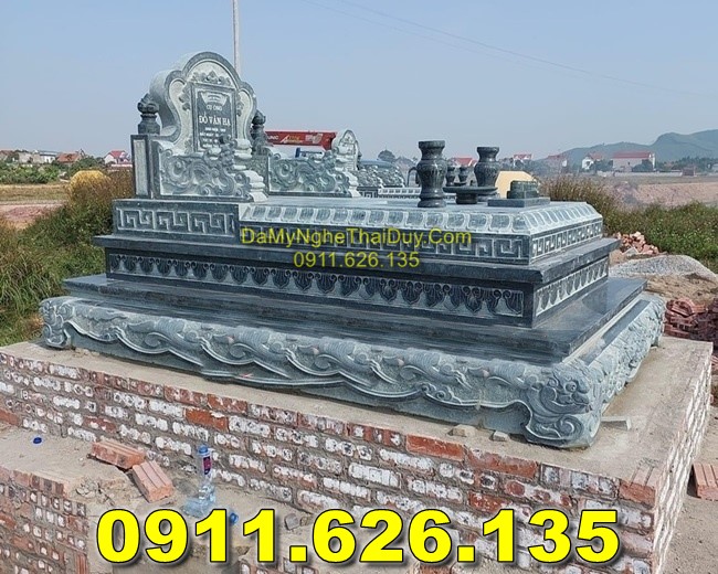 Lắp Đặt Mộ Đơn Giản Bằng Đá Khối Bán Tại THÁI BÌNH