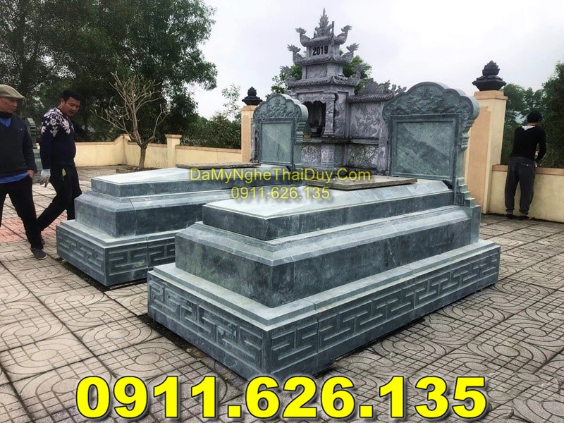 Mộ Đá Tam Cấp Đẹp Bán Tại NAM ĐỊNH - Mộ Đá Đôi Tam Cấp