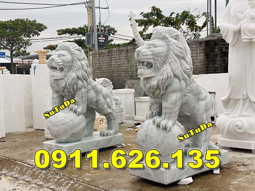 61 Tượng Sư Tử Đá Tiền Giang – Kích Thước Phong Thủy