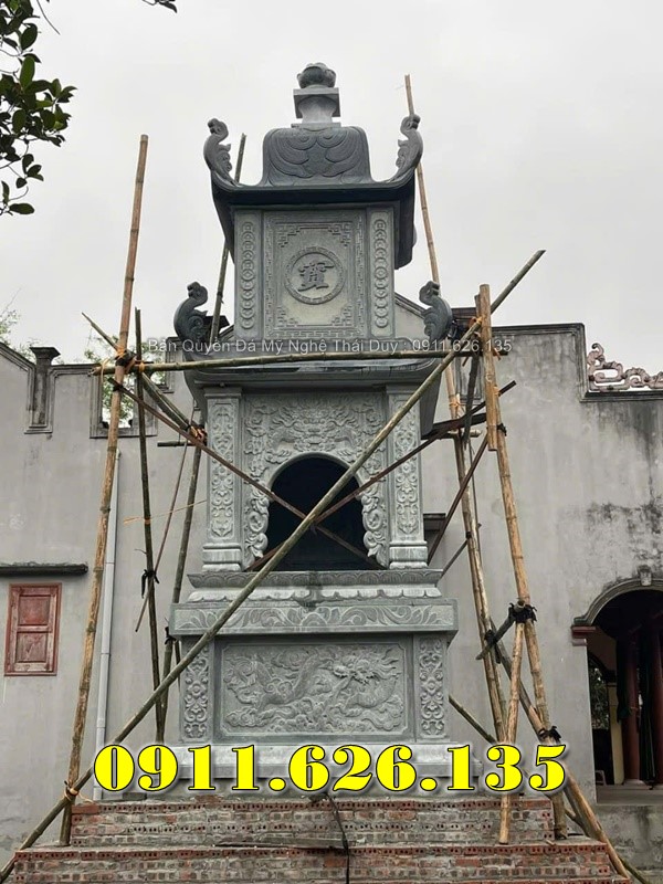 065~ Mẫu Mộ Tháp Đá Hoa Cương Đẹp Bán Ở TRÀ VINH