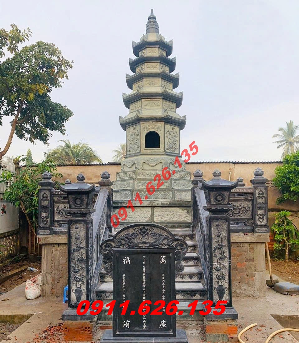 49~ Mẫu Mộ Tháp Đá Phật Giáo Đẹp Bán Ở Vũng Tàu - Đựng Hũ Cốt