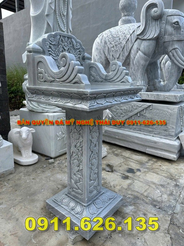 cơ sở chúng tôi chuyên sản xuất và lắp đặt ,toàn quốc sản phẩm đá như am thờ thần linh thiên địa, bàn thơ chư thiên trước nhà, bàn thờ phật cửu trùng thiên, bàn thờ bằng đá granite hoa cương, bàn thờ ông thiên địa tiền chủ,