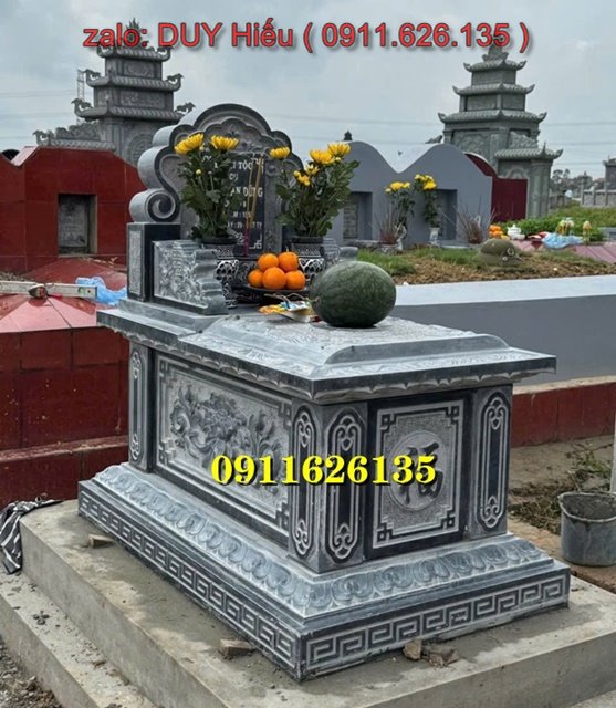 1Mẫu mộ đá tam cấp đẹp bán tại Bắc Giang mới nhất 2026 