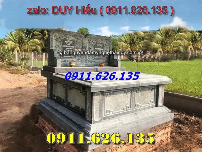 2Mẫu mộ đá một mái đơn giản đẹp tại Bắc Kạn mới nhất