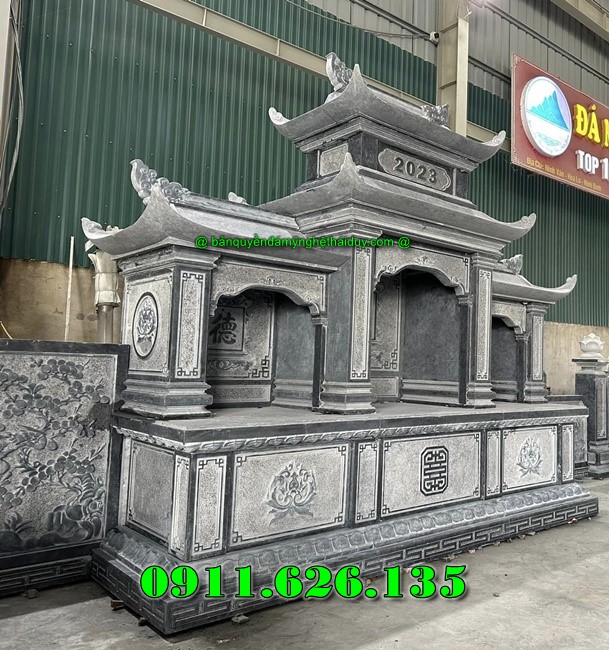 32 Mẫu Mộ Đá Hai Mái Đẹp Giá Xưởng 2026