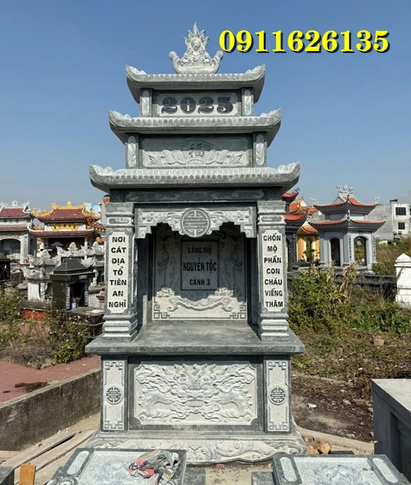 Cây hương đá lăng mộ kích thước lăng đơn