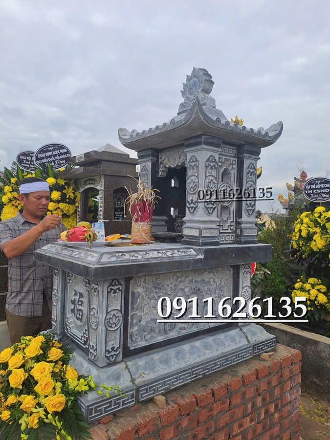 Cơ Sở Chế Tác Mộ Đá Tại Hà Nội – Mẫu Đẹp, Đá Nguyên Khối, Lắp Đặt Trọn Gói
