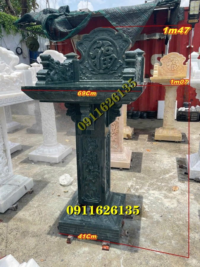 Bàn Thờ Thiên Đá xanh ngoc Nguyên Khối
