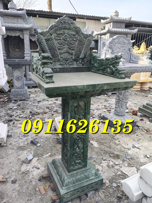 Bàn Thờ Ông Thiên Ngoài Trời Bằng Đá Bán Tại Cà Mau Đá Nguyên Khối