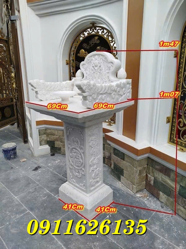 Cơ Sở Chế Tác Bàn Thờ Ông Thiên Đá Tự Nhiên Bán Tại Cà Mau